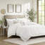 Housse de couette de très grande taille 100% coton avec chenille captivante-122455960-122455961
