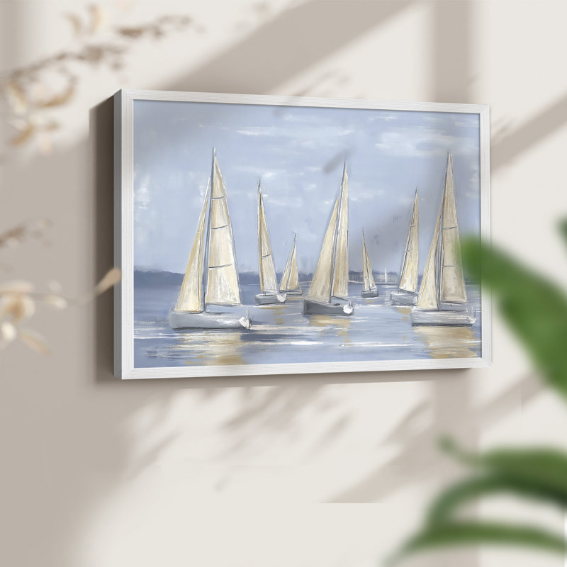 Nautical Series-VII - Reproduction encadrée - Restickable, H 8 po x l 10 po, Blanc