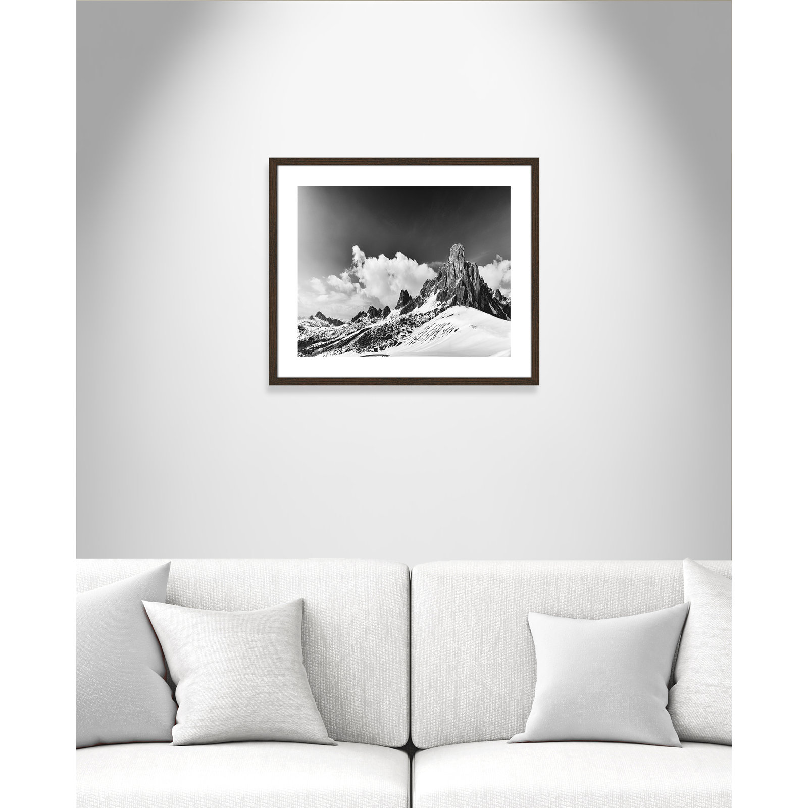 Dragon's Tail Print by Lars Van de Goor, 21.5" H x 25.5" W x 0.75" D, Walnut Framed