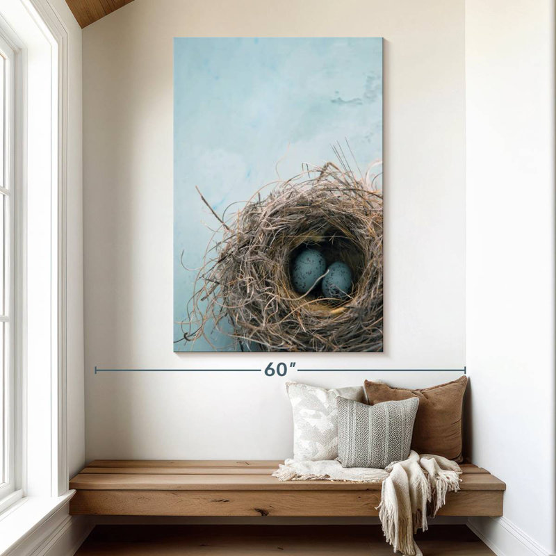 Brampt Blue Egg Nest, 51" H x 34" W
