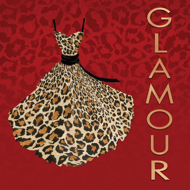 Glamour Dress 3 - Wrapped Canvas Print, 91cm H x 91cm W x 3.8cm D