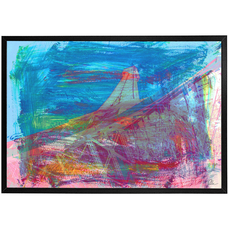 Single Picture Frame Print, Black, 61cm H x 91cm W x 4cm D