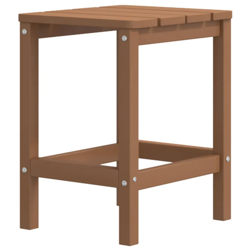 Raunds Square Metal Outdoor Side Table , 38cm cm W 38cm cm D, Brown