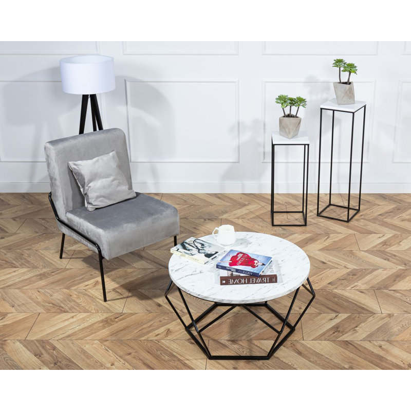 Ainsworth Frame Coffee Table, Black, natural