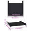 Vidaxl Washing Machine Intermediate Shelf Steel Laundry Rack Organizer Metal
