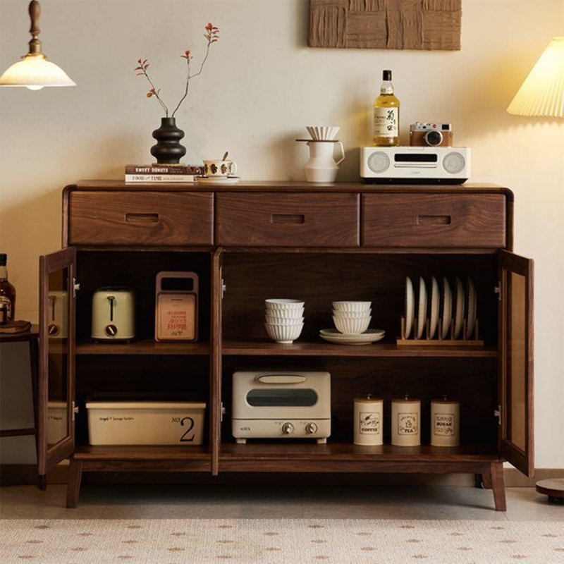 Table de buffet en verre Simple Groove