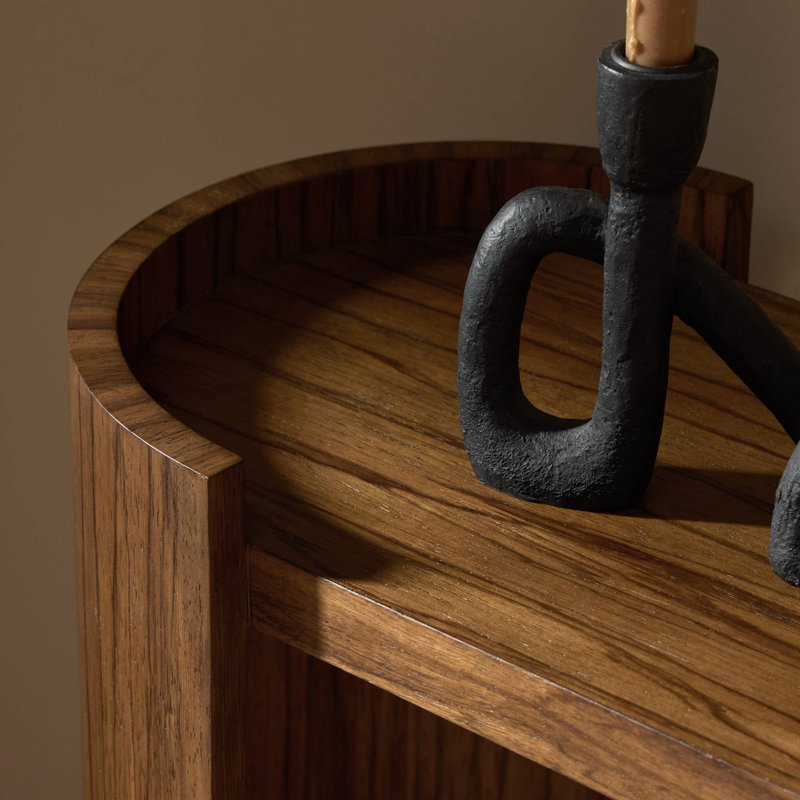 Damari Console Table-Medium Brown Limba