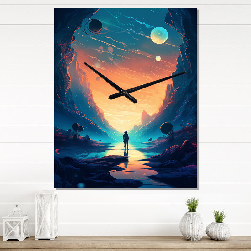 Horloge murale moderne Jaela, H 40 po x l 30 po x P 1 po
