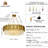 Dimmable Tiered Chandelier With Crystal Accents