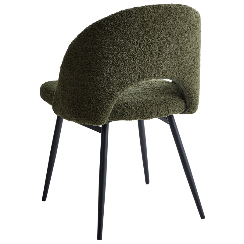 Onaga 46cm H Upholstered Upholstered Back Side Chair in Green