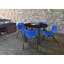 Plateau de table Kee, 4 chaises empilables-1528929530-1528929527