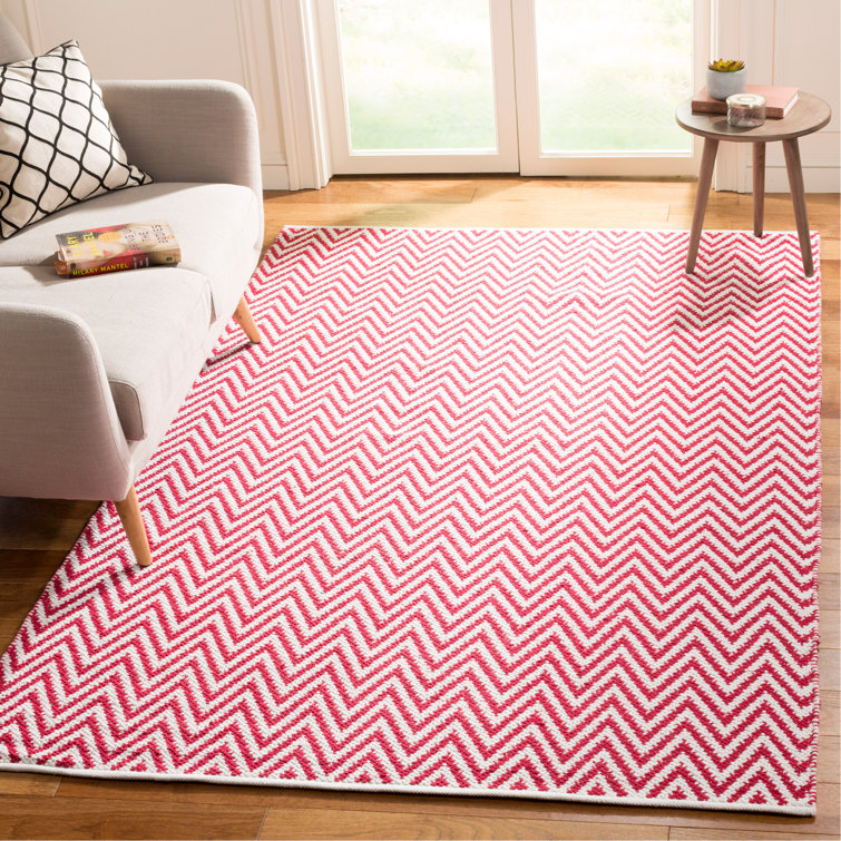 Haqeem Hand Woven Cotton Chevron Rug