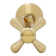 Cross Handle Angle Stop Shut Off Valve 1/2" Copper Sweat x 3/8" OD Compression Outlet