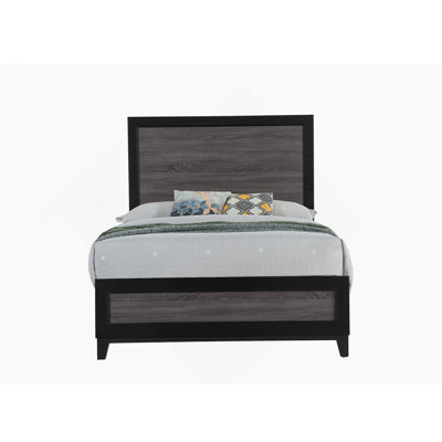 Soluto Grey And Black Full Bed