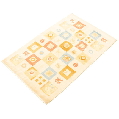 Ortholf One-of-a-Kind 4'2" X 6'5" 2010s Wool Area Rug in Cream