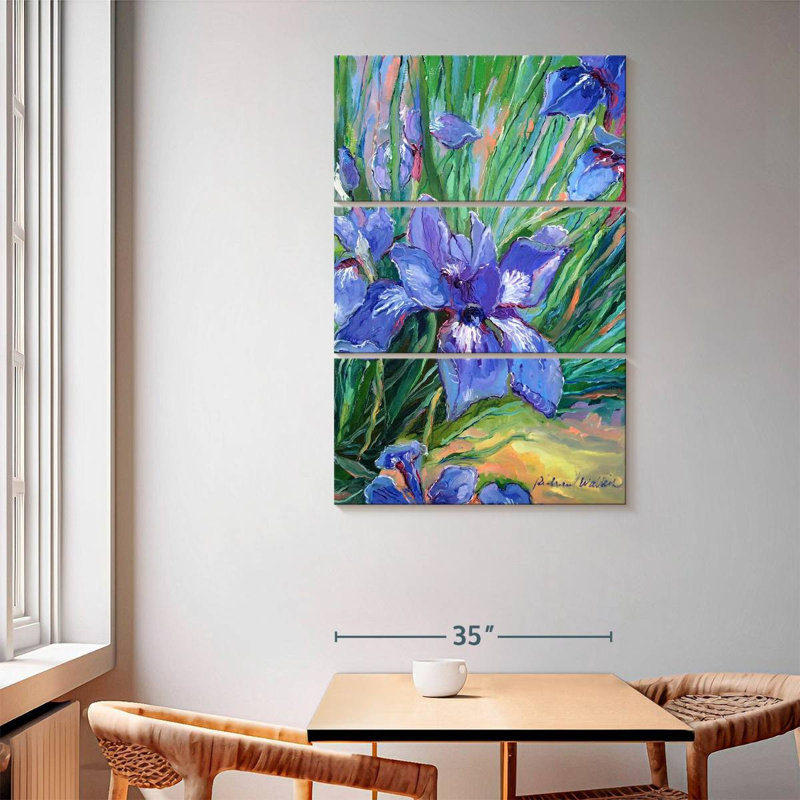 Harnek Iris Fleurs II, H 65 po x l 42 po