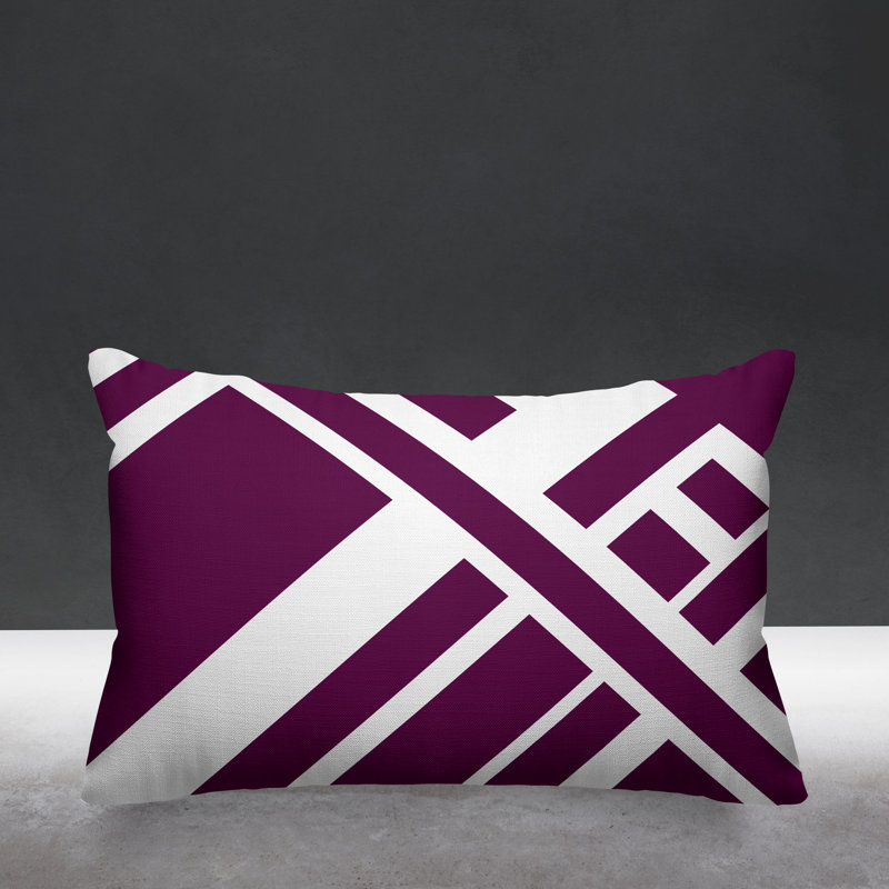 Coussin décoratif intérieur / extérieur Tranter, Mauve