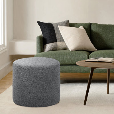Garrett 19" Wide Square Upholstered Ottoman Footstool