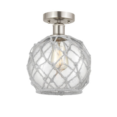 Larocque Glass Semi Flush Mount