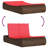  Double Sun Lounger With Cushions Brown Poly Rattan-480872747