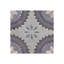 Carreau de porcelaine mat à motif coquelicot 8 "x 8" Verity-113662554