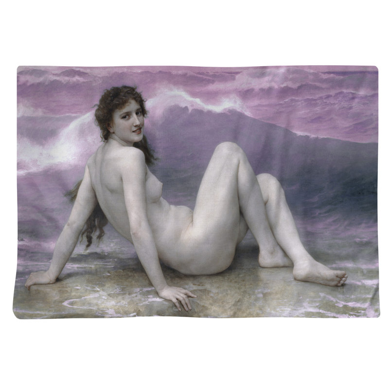 Napperon William "Adolphe Bouguereau 18", Rose, Sergé de coton