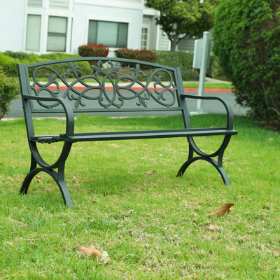 Banc de jardin en métal Darrika