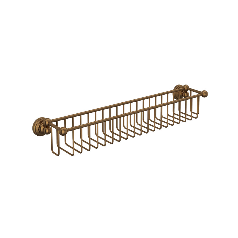 20.13" Bottle Basket, English Bronze