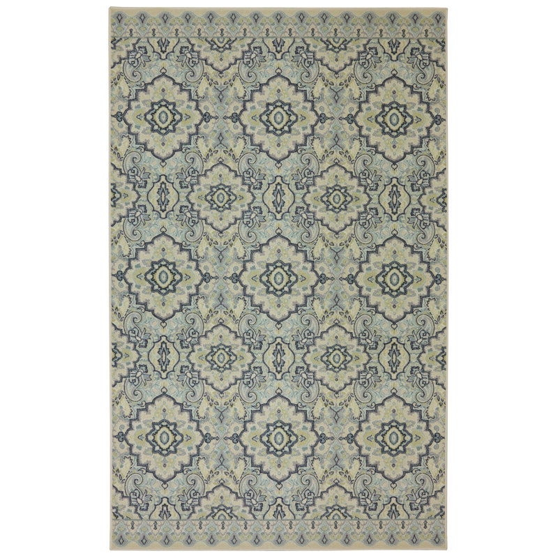 Montville Damask Indoor Rug, Rectangle 7'6" x 10'