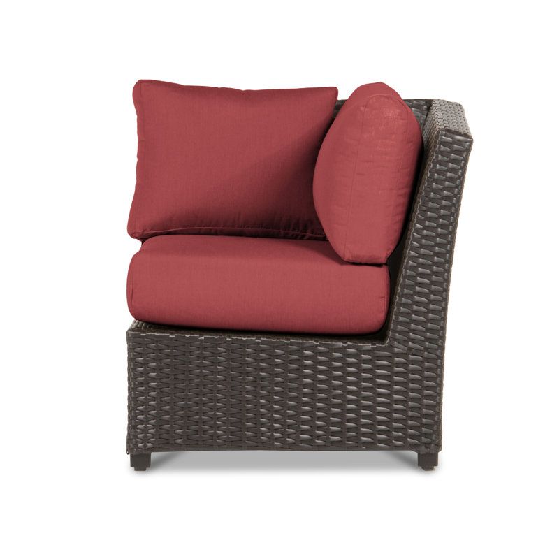 Siesta Key Outdoor Corner Wedge Lounge Chair, Canvas Henna Sunbrella® Canvas