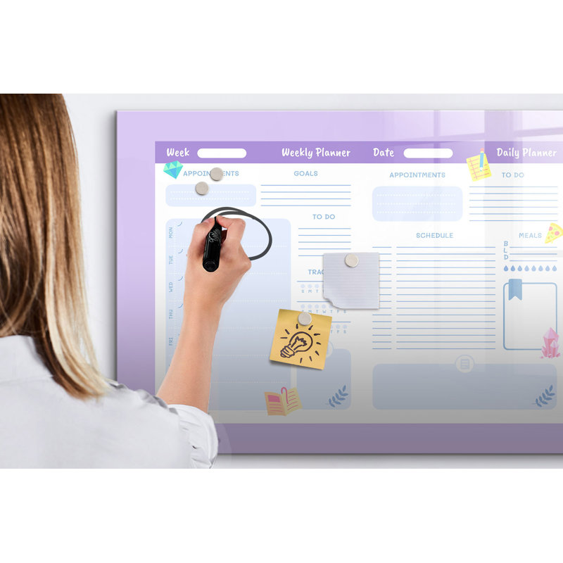 Magnetic Glass Dry Erase Board