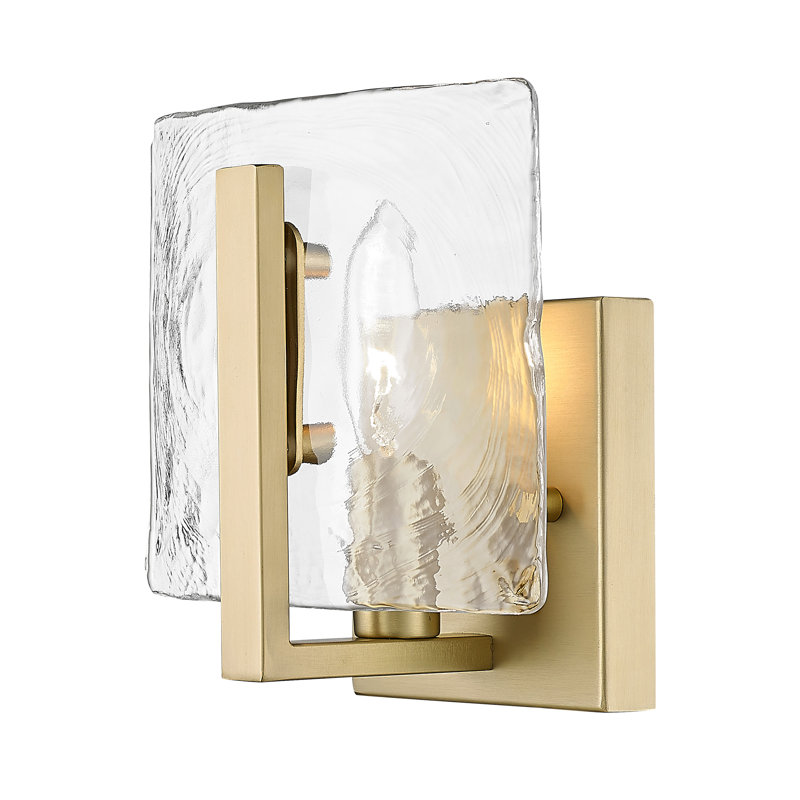 Applique murale en acier Lynsea, Bronze champagne brossé