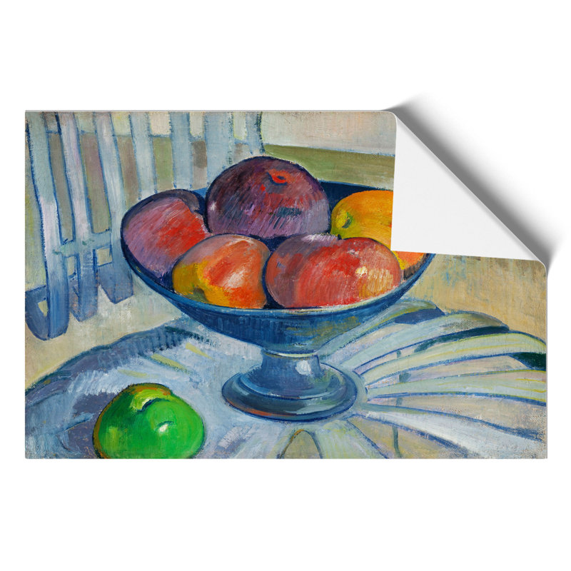 Fruit Dish On A Garden Chair by Paul Gauguin - No Frame Painting, 42cm H x 59cm W x 0.1cm D