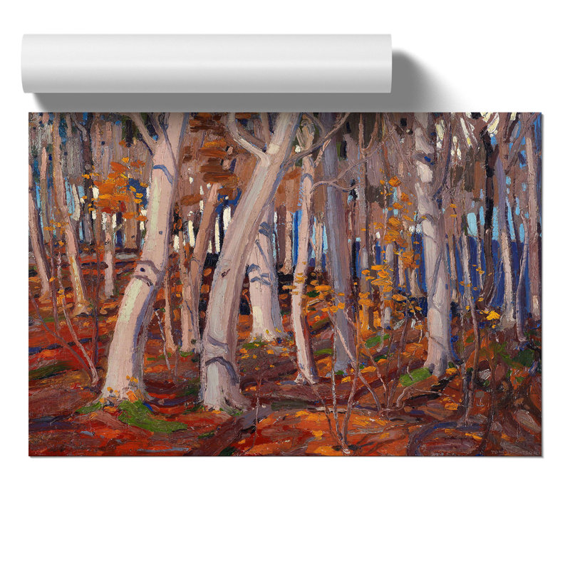 October by Tom Thomson - Frameless Print, 30cm H x 42cm W x 0.1cm D