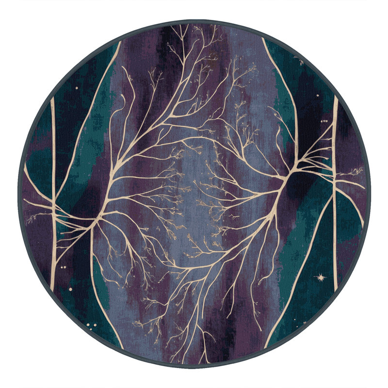 Verdant Whispers Rug, Round 6'