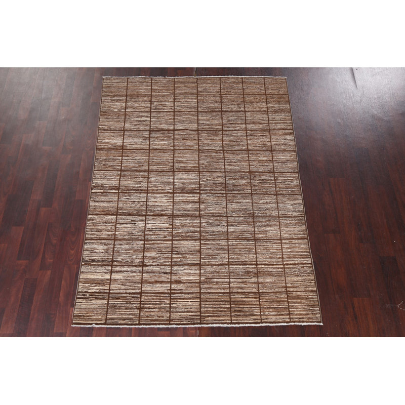 Tapis de couleur terre Gabbeh 5 x 8