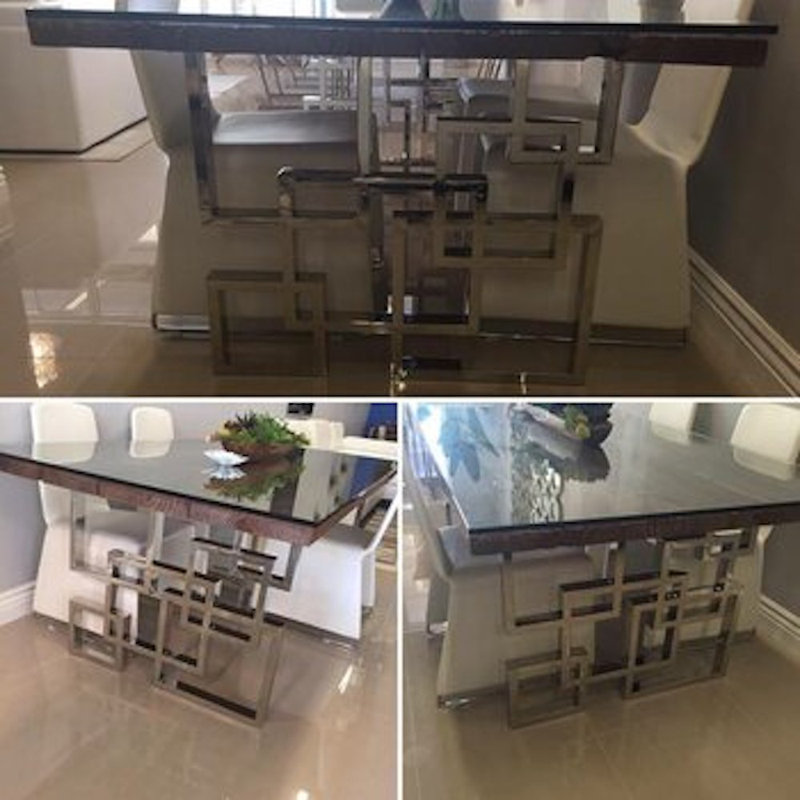 Alex Solid Wood Double Pedestal Dining Table