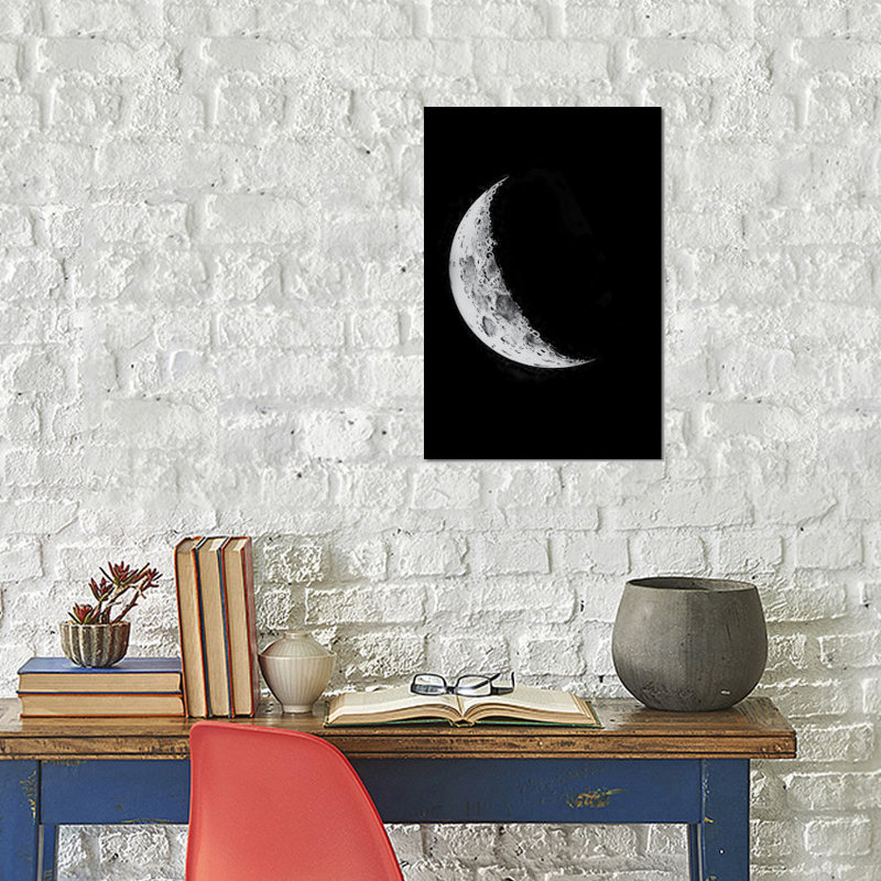« phases of the moon i », impression sur toile, H 12 po x l 8 po x P 0,75 po, Toile tendue, Pas de tapis
