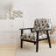 Fauteuil d'appoint rembourré à motif circulaire Circle Geometric