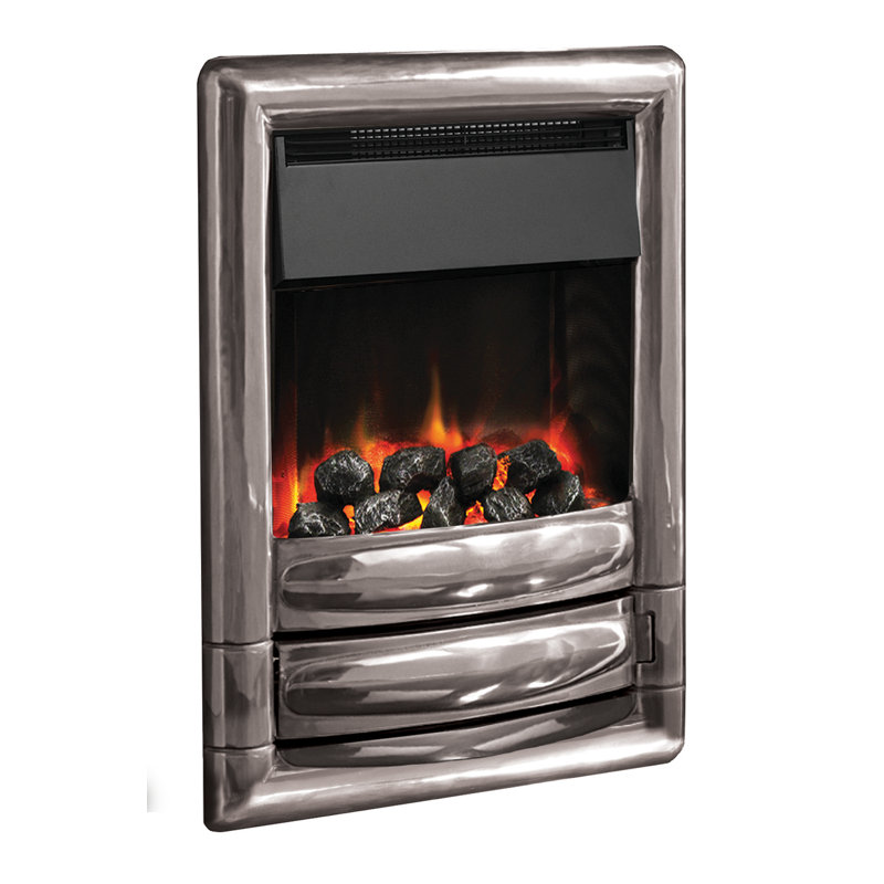 Emerson Belfry Heating 49.5cm W Electric Fireplace Insert, Silver