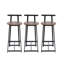 Ensemble de 3 tabourets de bar YFQ de l 13,78 po x P 15,55 po x H 34,25 po YIQiumI