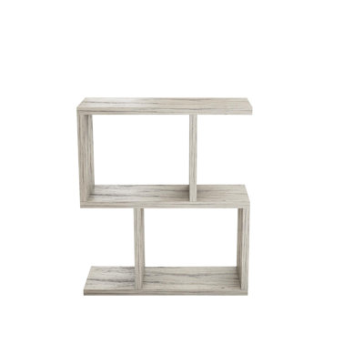 Modern Side Table, Freesia Marble, 17.7 x 20.2 x 6.7 inches | 100% Melamine Coated Particle Board, Thickness: 0.7 inches | Stylish & Functional Design for Home or Office, Perfect for Small Spaces & Novelty Decor