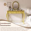 Meuble-lavabo de luxe avec miroir ovale-107649809