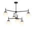 Lustre à deux niveaux noir mat Rigsby-127380307