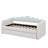 Twin XL Size Upholstered Daybed With Pull-Out Bed And LED Light, Pull-Out Bed Adjustable-1937738192