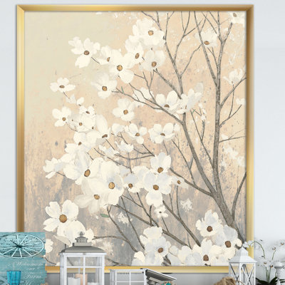 « brun onns fleurs »-cadre photo imprimé sur toile