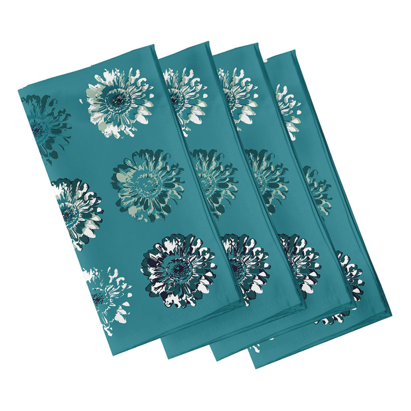 Ensemble de serviettes 4 pièces Caillo, Bleu pâle / Marine