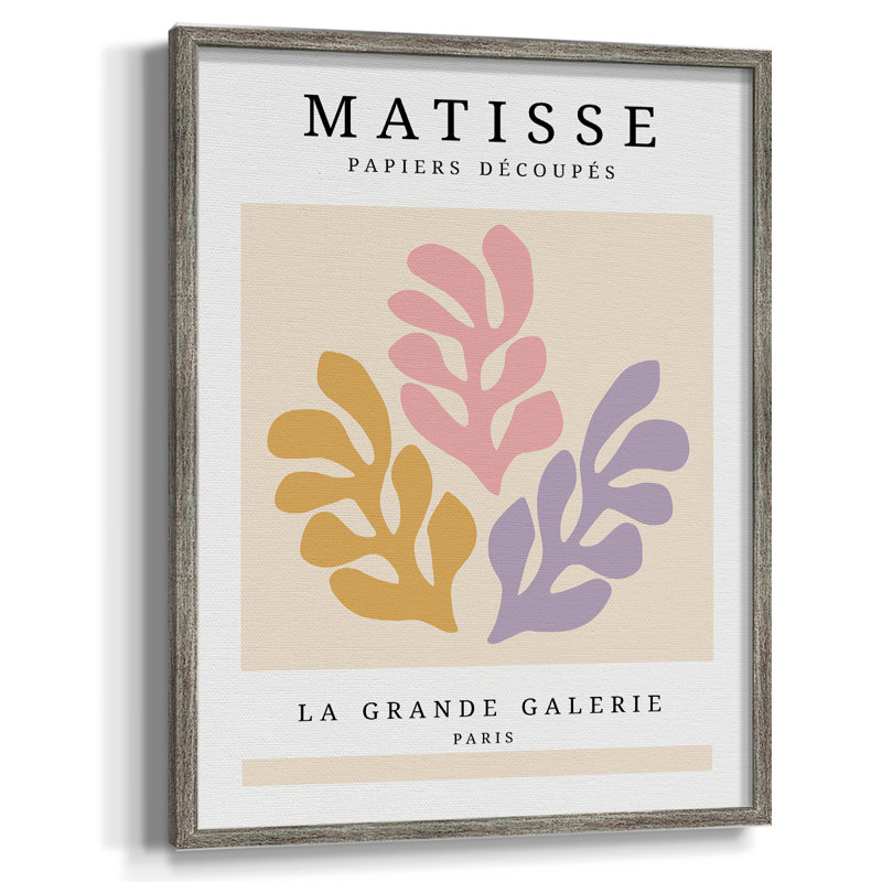Matisse CECL XXV, reproduction d'art encadrée - bois massif, H 11 po x l 9 po