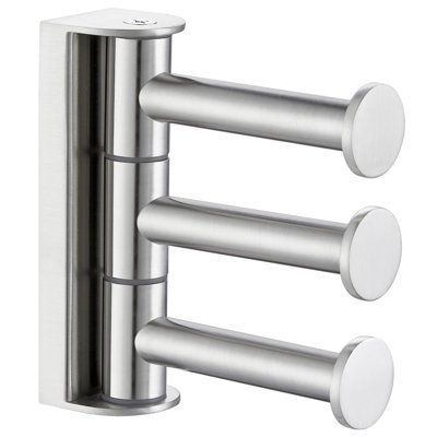 Wall Mounted Bathroom Swivel Robe Hook