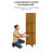 Proman Products Saigon 4 Panel Folding Screen Privacy Room Divider Partition Wall separation, Wooden Frame, Bamboo Interwoven, Walnut-1428220356